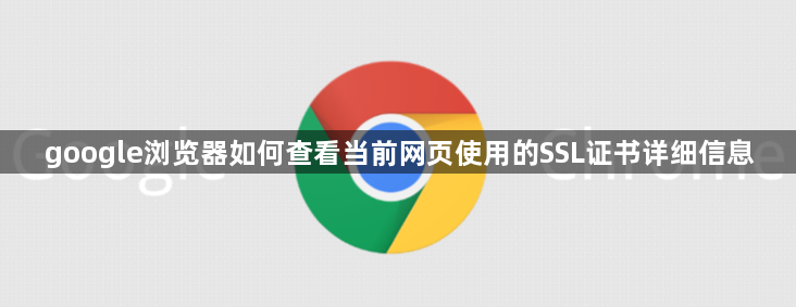 google浏览器如何查看当前网页使用的SSL证书详细信息1