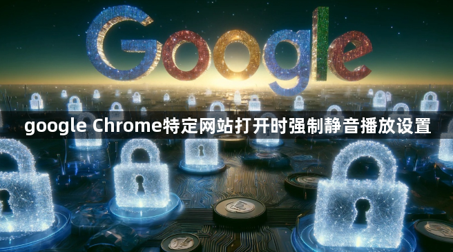 google Chrome特定网站打开时强制静音播放设置1