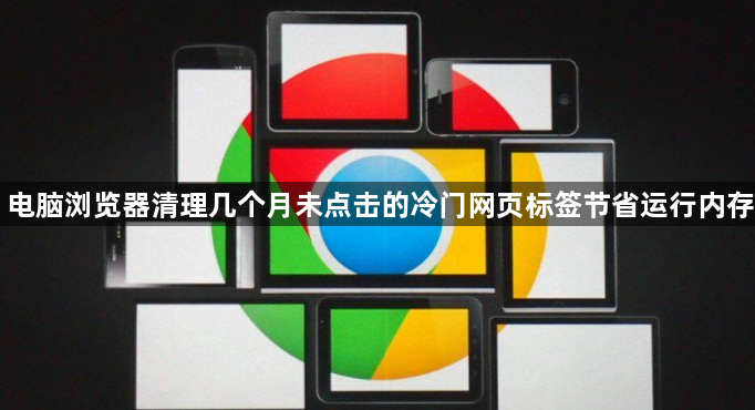 电脑浏览器清理几个月未点击的冷门网页标签节省运行内存1