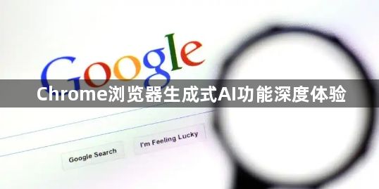 Chrome浏览器生成式AI功能深度体验1