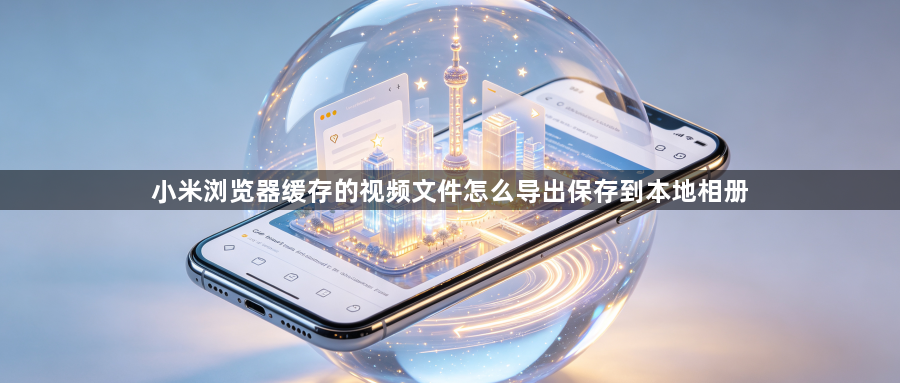 小米浏览器缓存的视频文件怎么导出保存到本地相册1