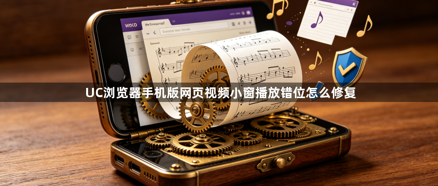 UC浏览器手机版网页视频小窗播放错位怎么修复1