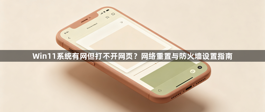 Win11系统有网但打不开网页？网络重置与防火墙设置指南1
