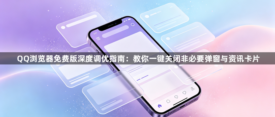 QQ浏览器免费版深度调优指南：教你一键关闭非必要弹窗与资讯卡片1
