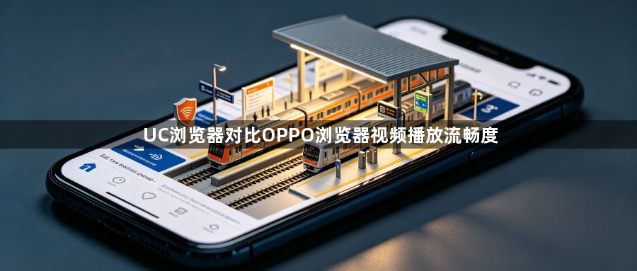 UC浏览器对比OPPO浏览器视频播放流畅度1