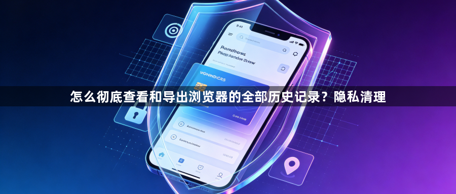 怎么彻底查看和导出浏览器的全部历史记录?隐私清理1