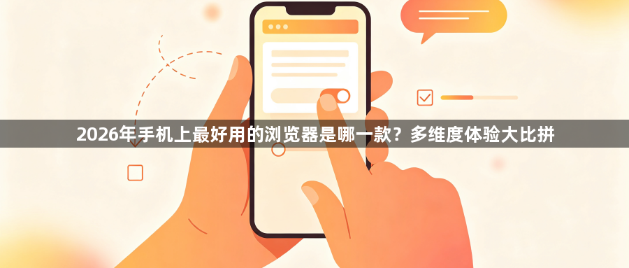 2026年手机上最好用的浏览器是哪一款?多维度体验大比拼1
