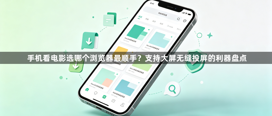 手机看电影选哪个浏览器最顺手？支持大屏无缝投屏的利器盘点1