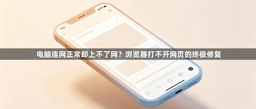 电脑连网正常却上不了网?浏览器打不开网页的终极修复1