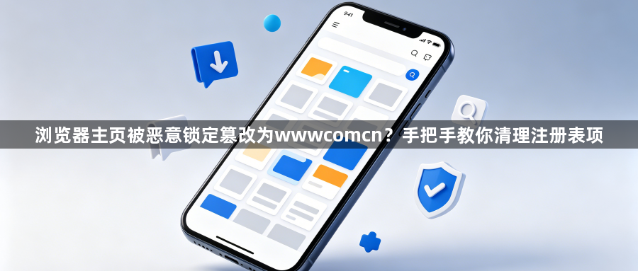 浏览器主页被恶意锁定篡改为wwwcomcn?手把手教你清理注册表项1