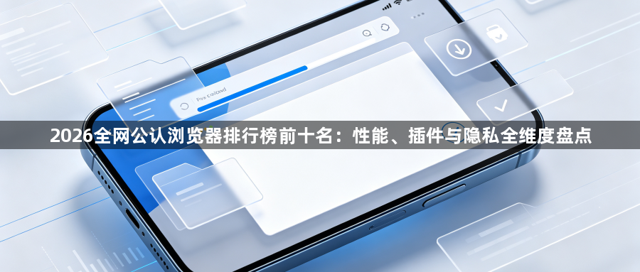 2026全网公认浏览器排行榜前十名：性能、插件与隐私全维度盘点1