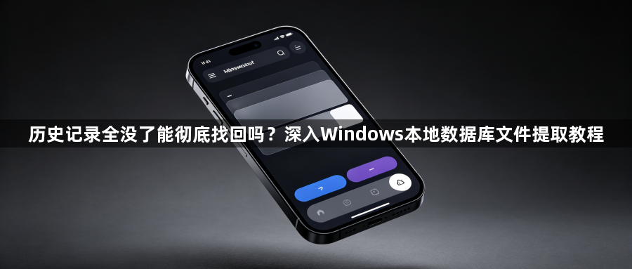 历史记录全没了能彻底找回吗?深入Windows本地数据库文件提取教程1