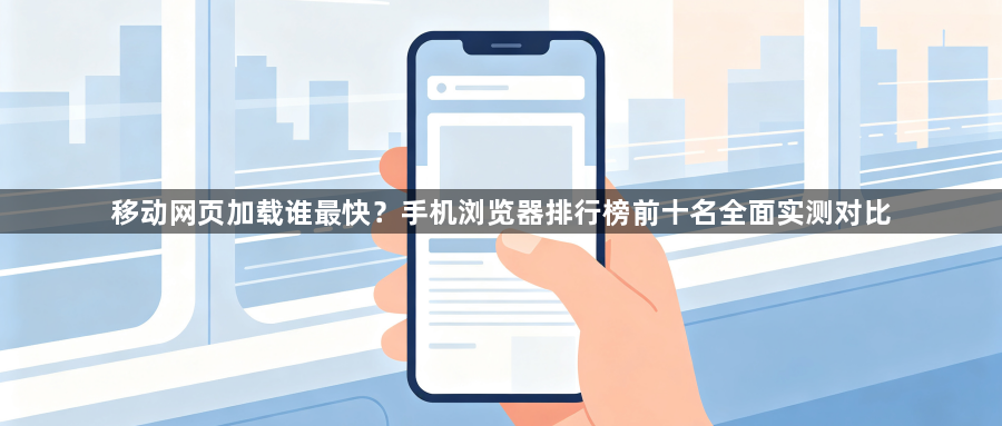移动网页加载谁最快?手机浏览器排行榜前十名全面实测对比1