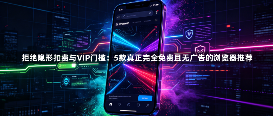 拒绝隐形扣费与VIP门槛：5款真正完全免费且无广告的浏览器推荐1