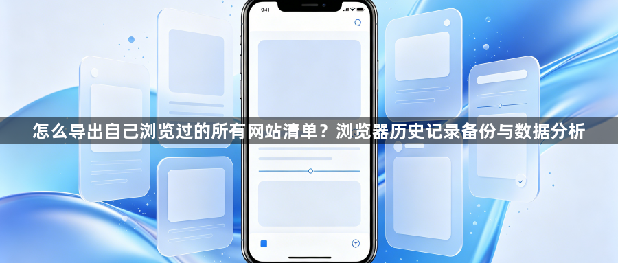 怎么导出自己浏览过的所有网站清单？浏览器历史记录备份与数据分析1