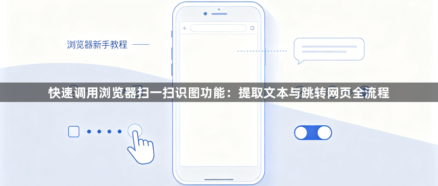 快速调用浏览器扫一扫识图功能:提取文本与跳转网页全流程1